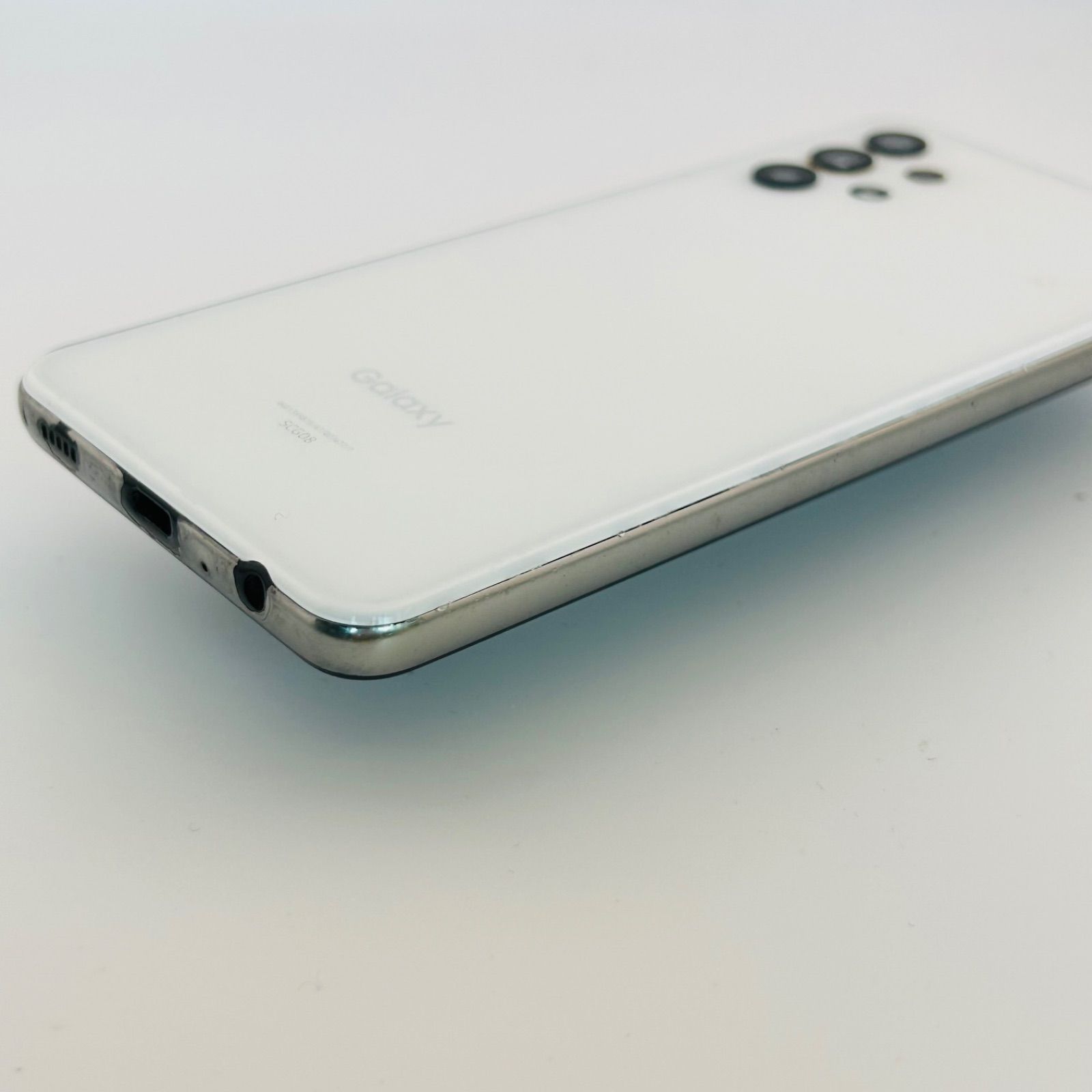 Galaxy A32 5G SCG08 Galaxy スマホ ホワイト 初期化済 ムスビー
