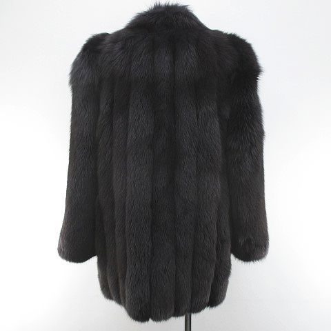 美品　SAGA FOX サガフォックス 毛皮 フォックス コート9号 サガフォックス SAGA FOX ROYAL 毛皮 フォックス ファー コート ミドル