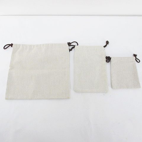 【美品】HERMES エルメス 巾着 保存袋 6枚 エルメス HERMES 6枚セット 保存袋 収納袋 巾着 純正 付属品 ロゴ