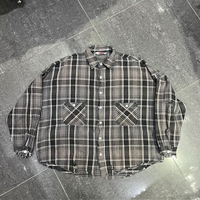 SAINT MICHAEL 24aw FRANNEL SHIRT SIZE-L SM-YS1-0000-007 セント