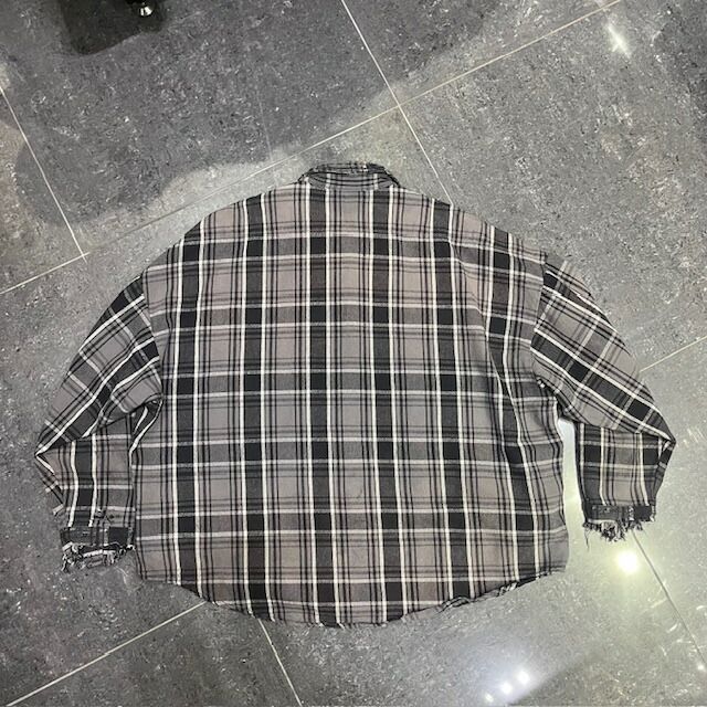 SAINT MICHAEL 24aw FRANNEL SHIRT SIZE-L SM-YS1-0000-007 セント