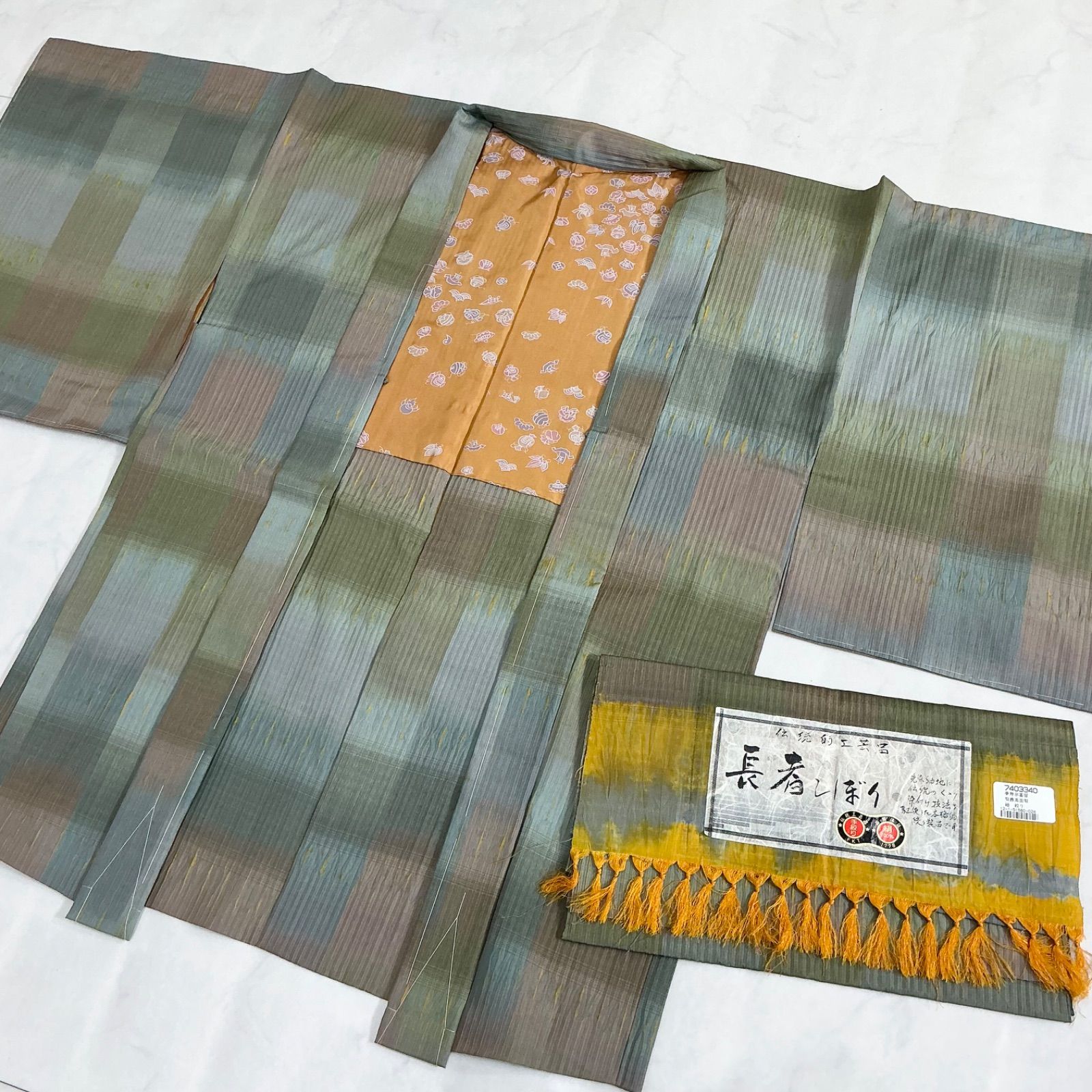 kimono+one◇kimonoarisa◇厳選◇未使用同然◇お洒落な長羽織◇長者 