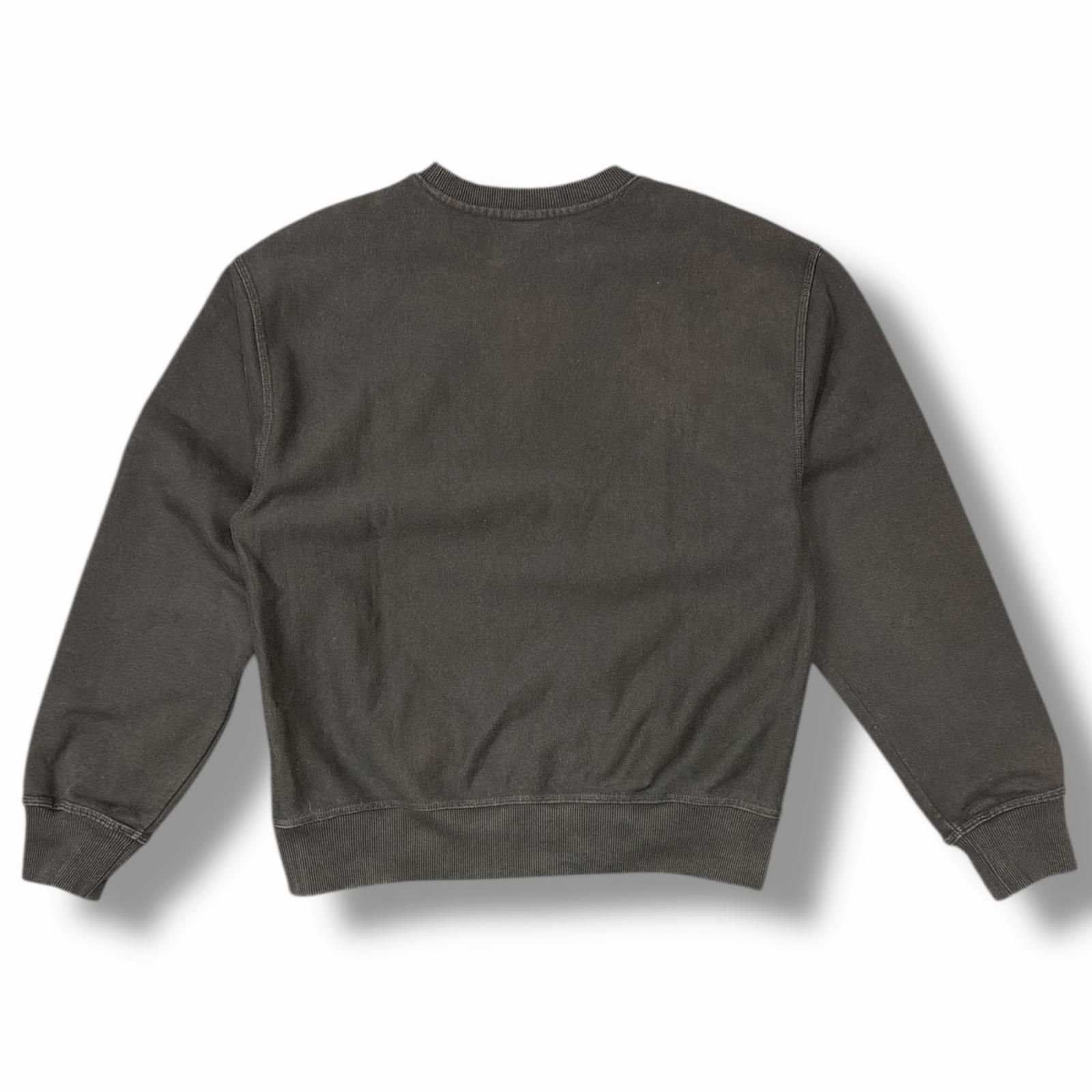 STUSSY ロゴクルーネックスウェット トレーナー ステューシー ブラック