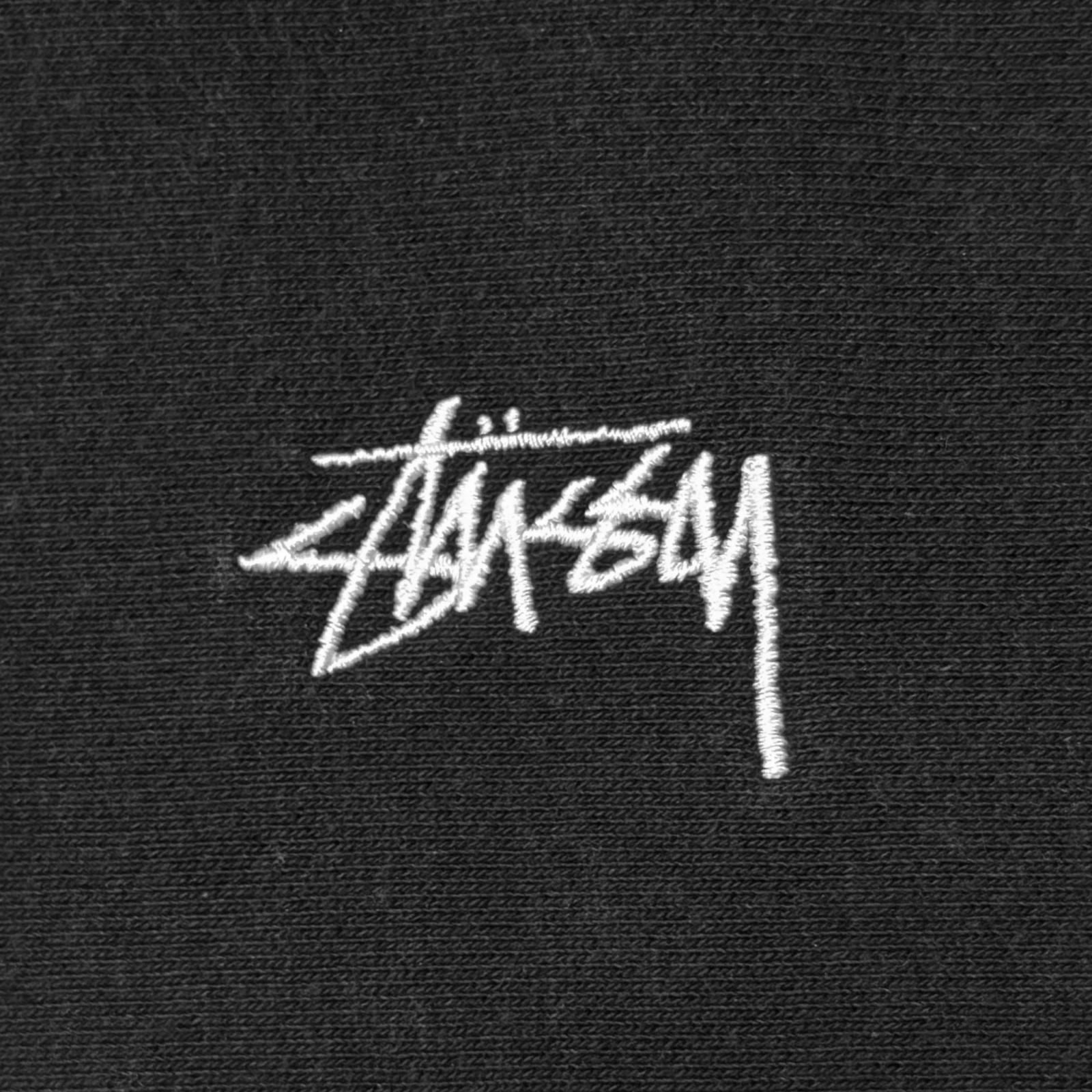 STUSSY ロゴクルーネックスウェット トレーナー ステューシー ブラック