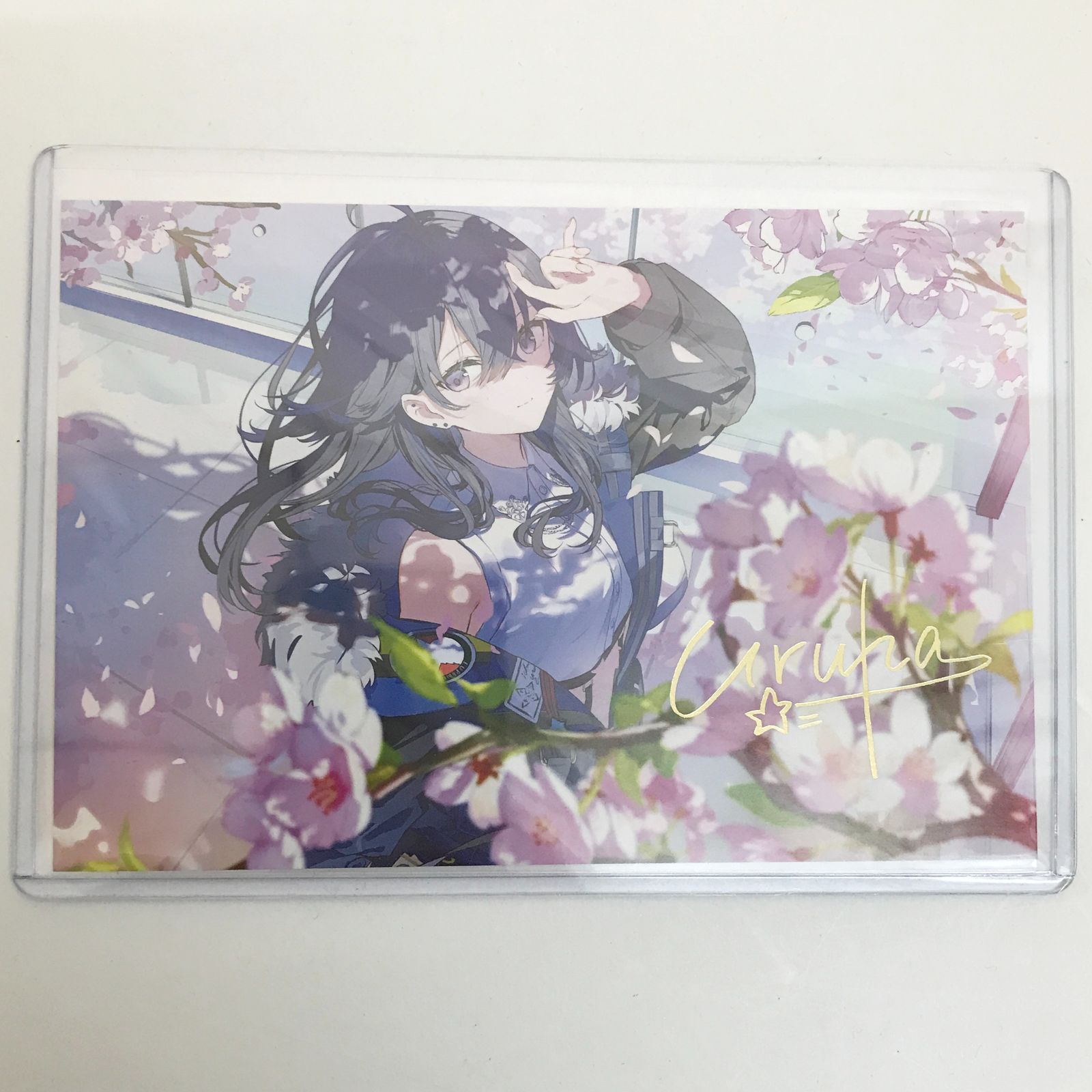 広店】一ノ瀬うるは 複製箔押しサイン入りポストカード 5周年記念2024