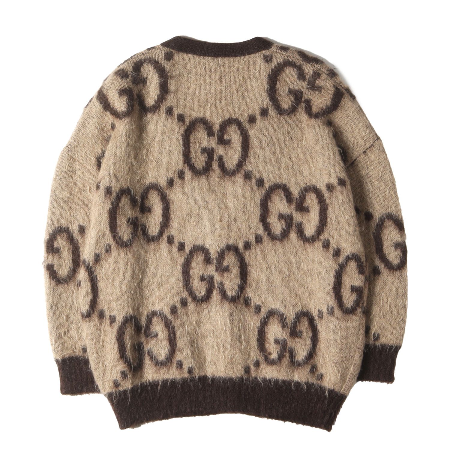 グッチ GUCCI 635160 XKBK2 カーディガン グッチスーパーコピー GUCCI リバーシブル GG モヘアウール