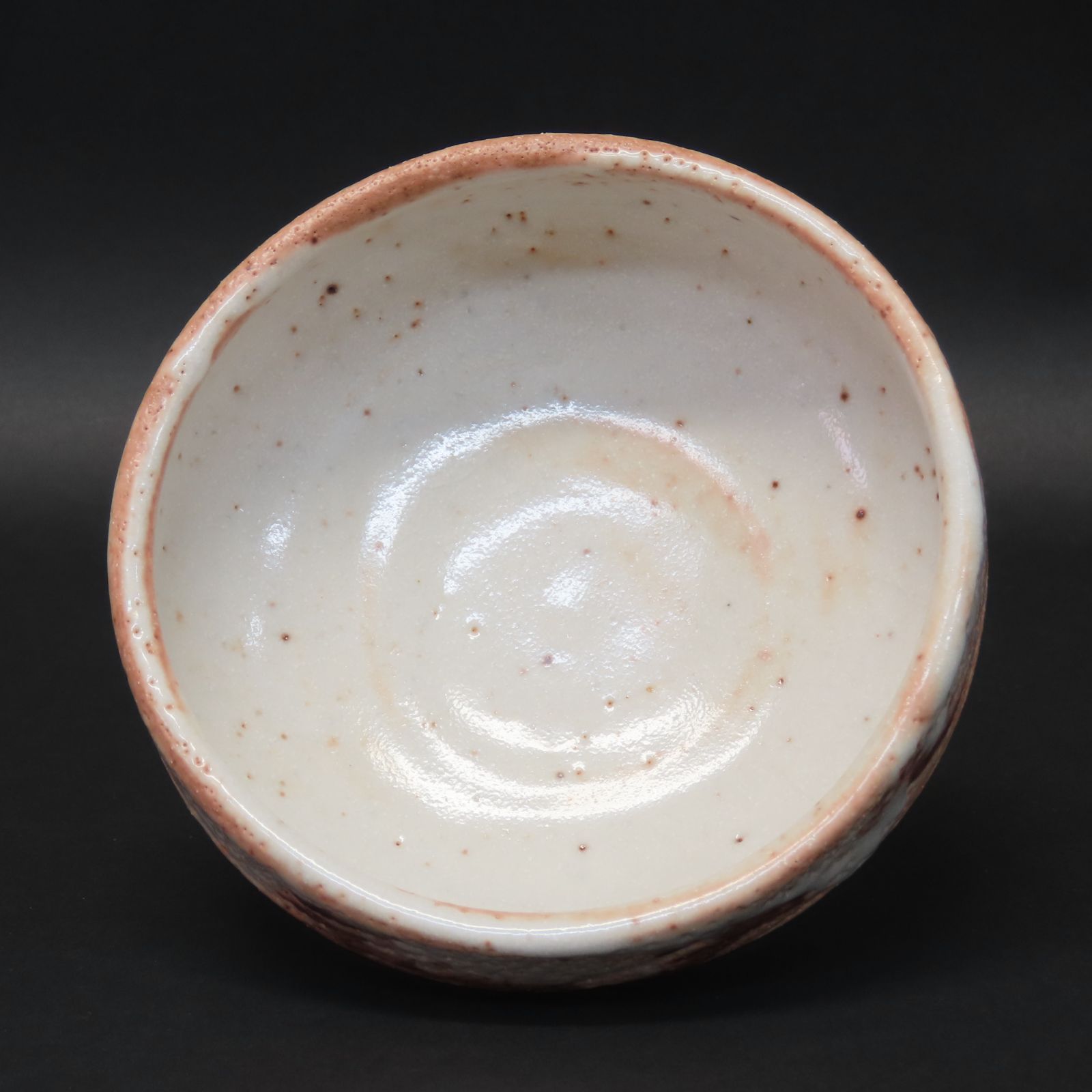 02s71 美品 樋口統三 真作保証 絵志野 茶碗 養心窯 茶道具 在銘 共箱