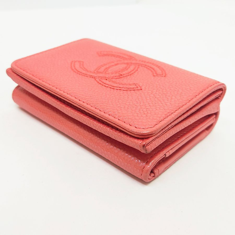 併売商品※◇中古美品◇CHANEL【シャネル】Wホック三つ折り財布
