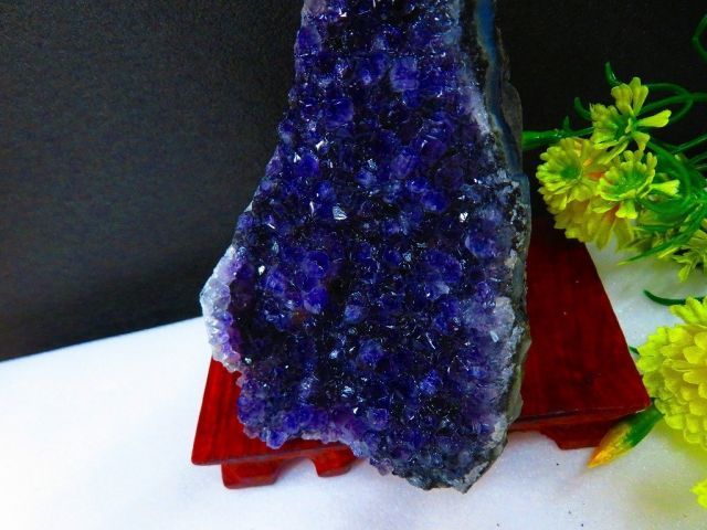 ウルグアイ産★ 天然水晶★絶品超濃い濃い超美しい★アメジストクラスター 超巨大761ｇ★TK9016