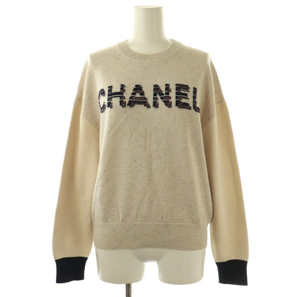 シャネル CHANEL P62886K48477 Cashmere Logo Knit ニット セーター