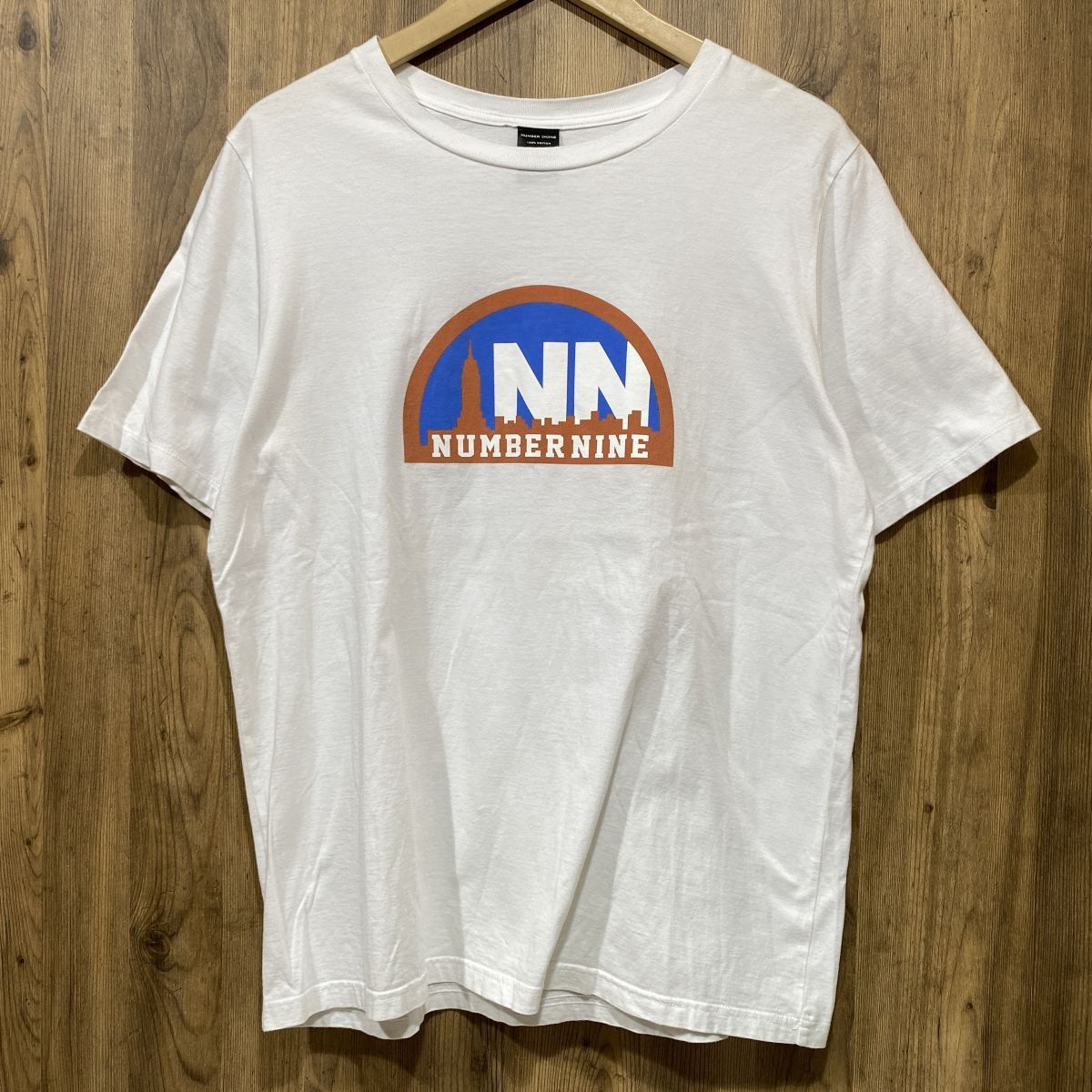 Number (N)ine ナンバーナイン Tシャツ 半袖 ロゴ コットン ホワイト 