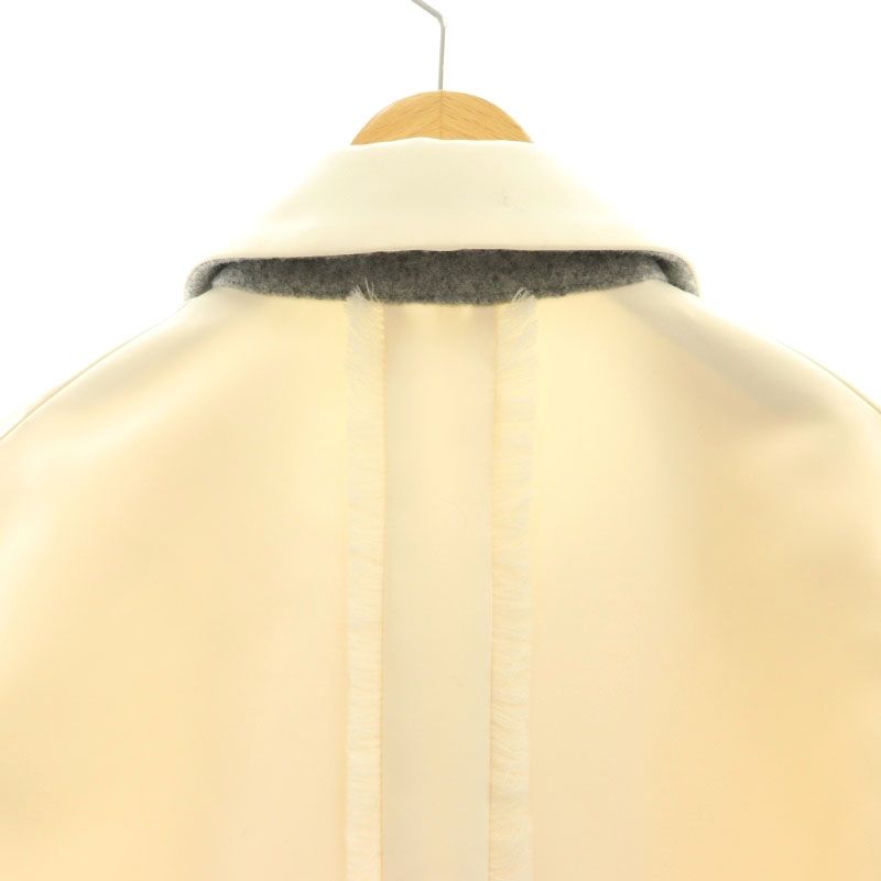 ヨリ yori shirocon PONYサテンロングコート ステンカラー 36