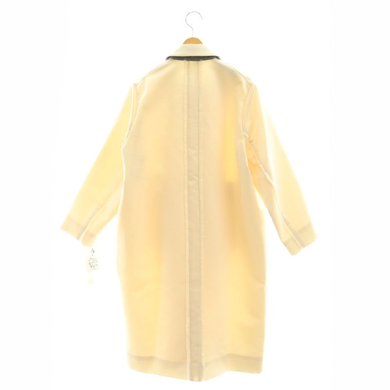 ヨリ yori shirocon PONYサテンロングコート ステンカラー 36