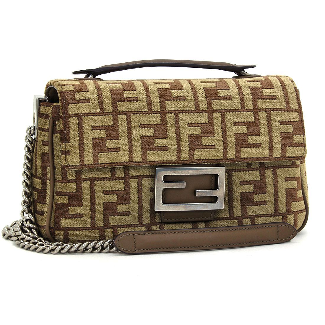 訳あり】フェンディ FENDI ショルダーバッグ バゲットチェーン ミディ