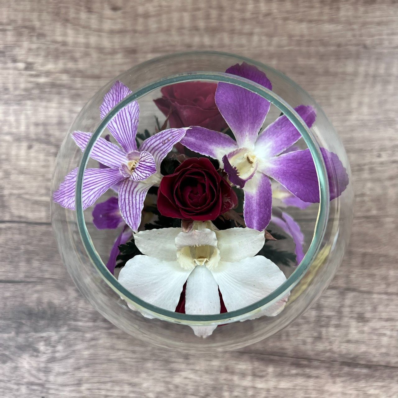 Reine De Fleur プリザーブドフラワー ガラスアレンジ Reine De Fleur