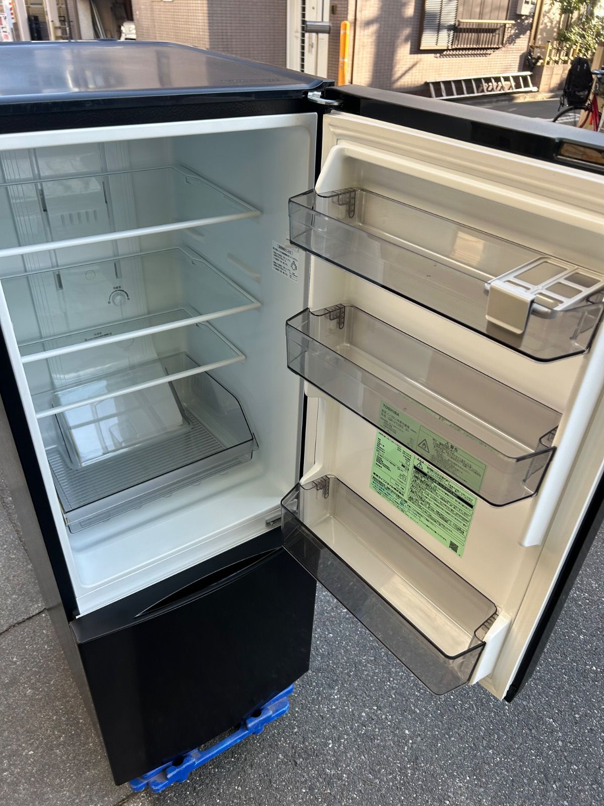 2024年製 TOSHIBA 東芝 2ドア ノンフロン冷凍冷蔵庫 GR-V15BS(K