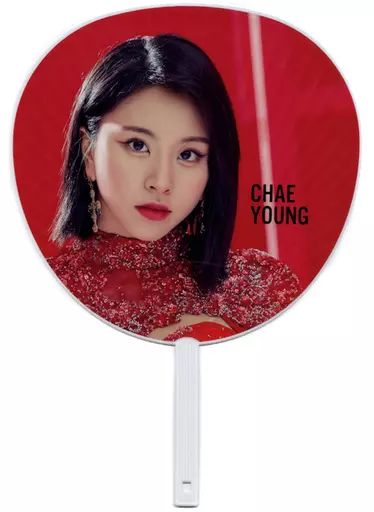 中古】うちわ(女性) チェヨン うちわ(RED) 「TWICE WORLD TOUR 2019