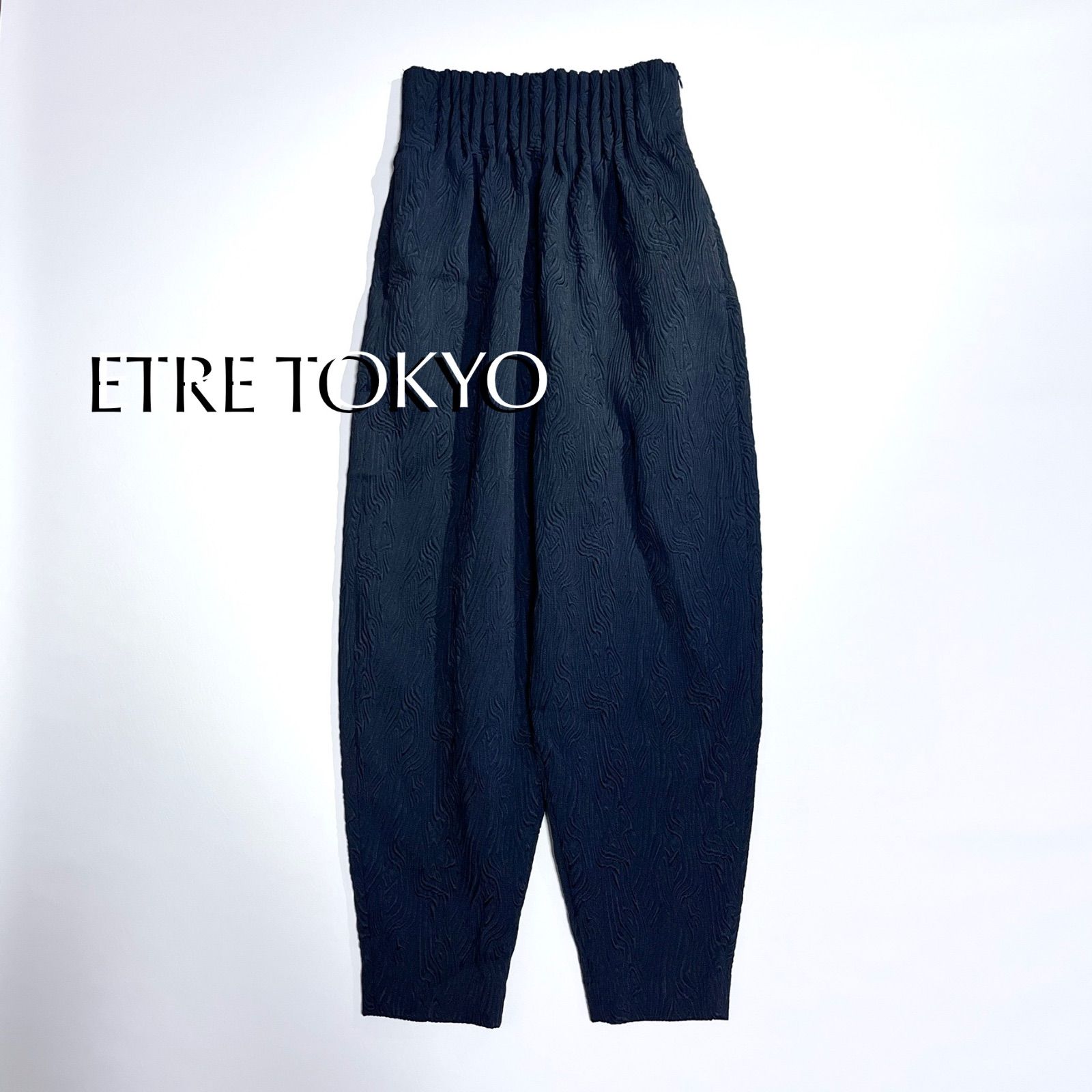 ETRE TOKYO デザインジャガードパンツ Mサイズ　ブラック ETRE TOKYO デザインジャガードパンツ Mサイズ ブラック