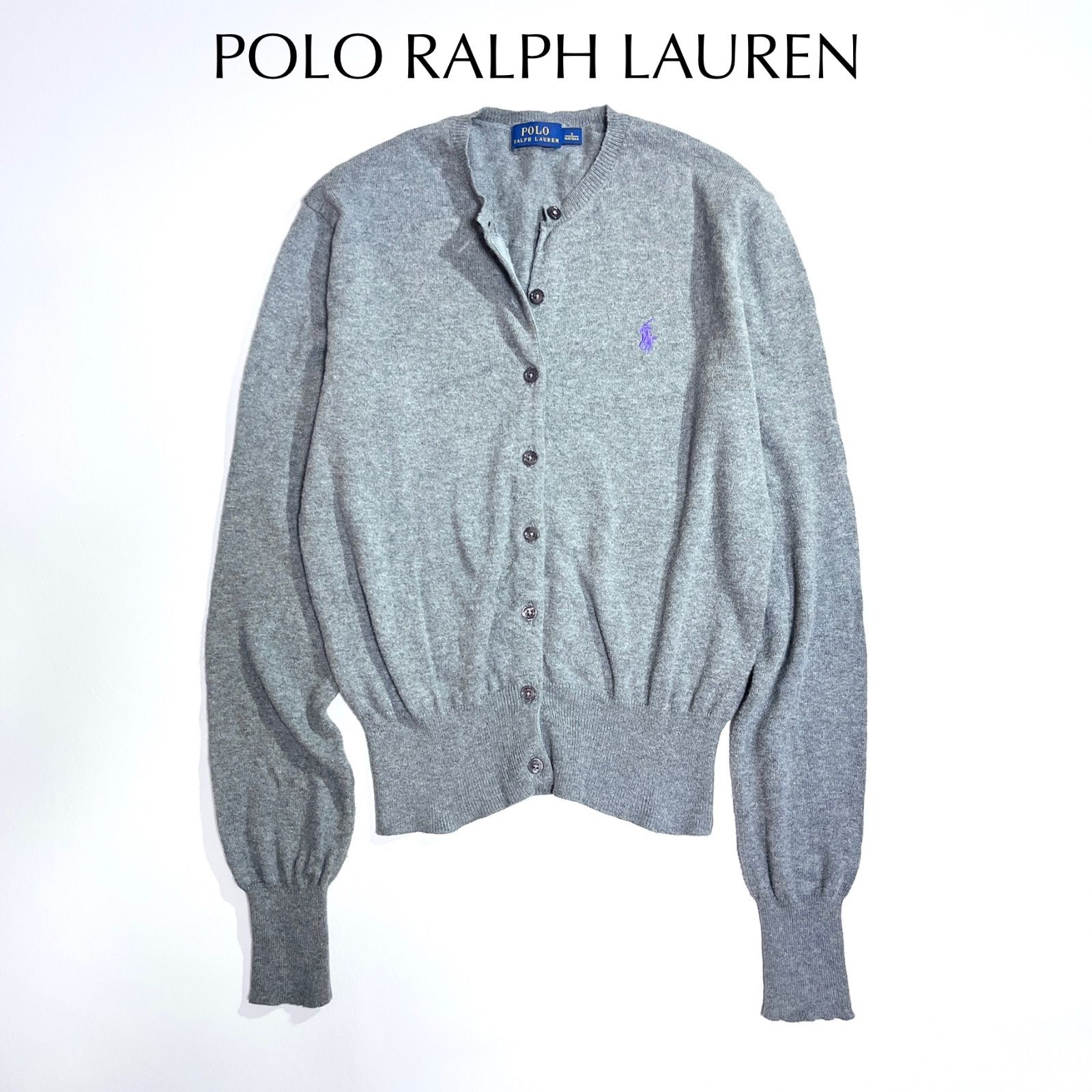 cY26 訳あり POLO RALPH LAUREN クルーネック カーディガン 長袖