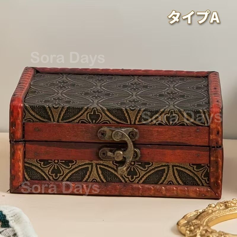 小物入れ ジュエリーボックス アクセサリーケース ヴィンテージ風