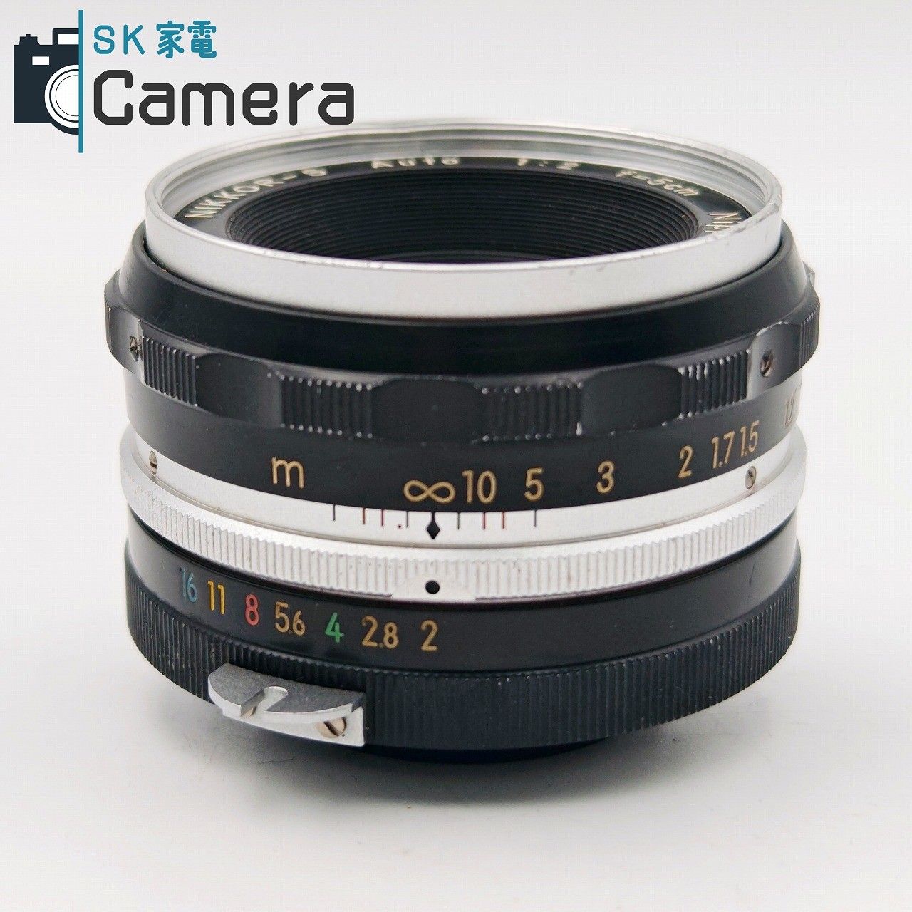 中古】 NIKON NIKKOR-S Auto 5cm F2 非Ai PAT.PEND. 刻印 6枚絞り