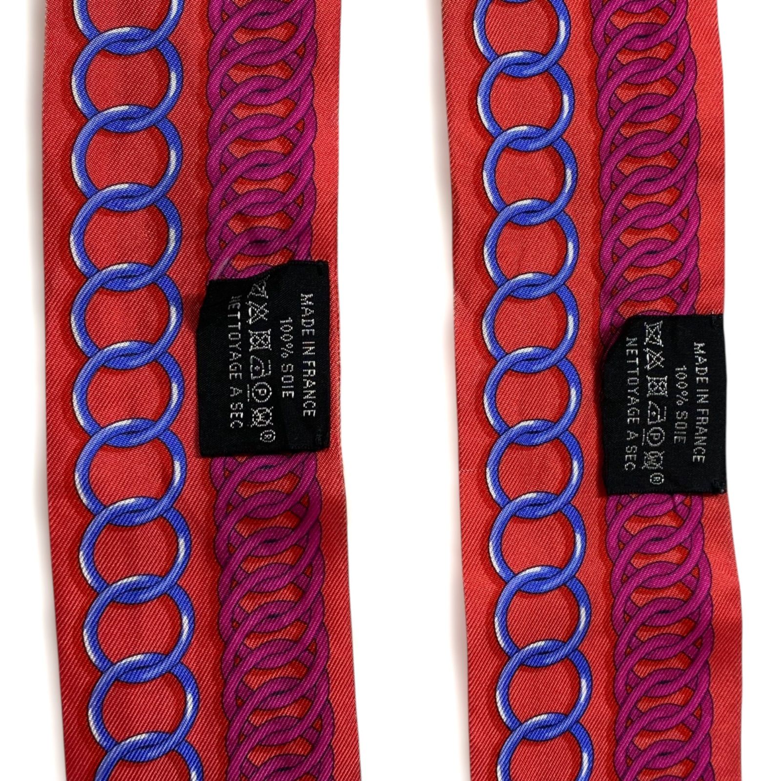 HERMES ツイリー 2本セット MAILLONS シルク100％ エルメス スカーフ