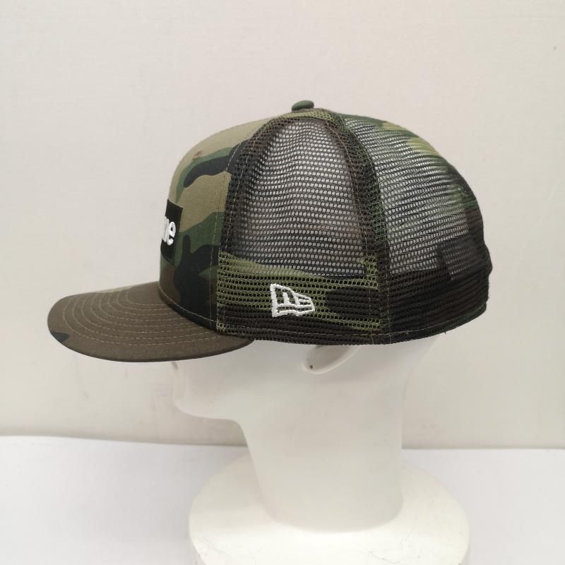 Supreme　24SS メッシュキャップ　迷彩　 7 1/4 シュプリーム 24SS Box Logo Mesh Back New Era Woodland Camo