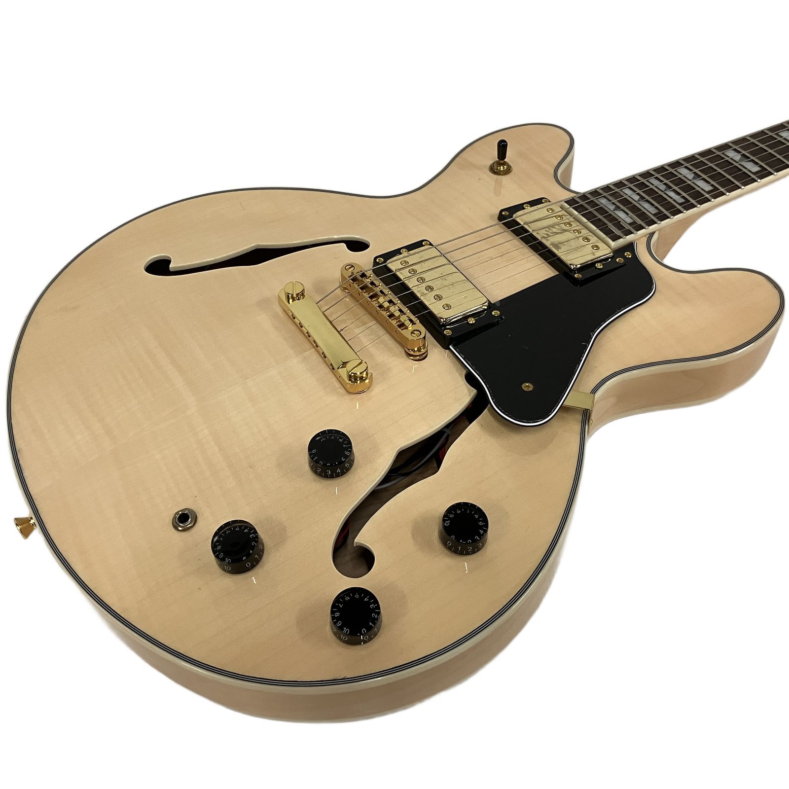 PLAYTECH SA500 Flame Natural エレキギター セミアコ フレイム