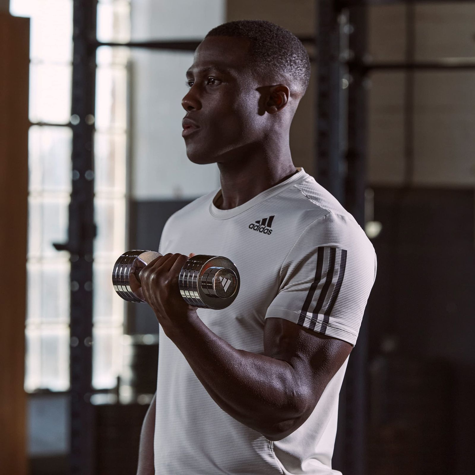 新品 adidas(アディダス) アジャスタブルクロームダンベル 5KG (1-5KGS