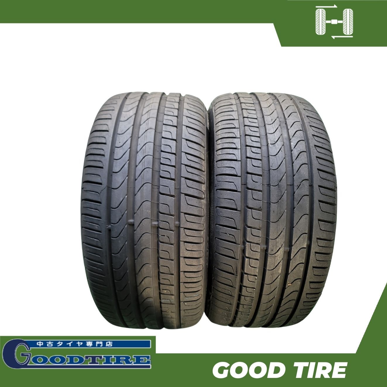 245⁄40R18 ピレリ CINTURATO P7 2019年製 夏用 2本セット 8分