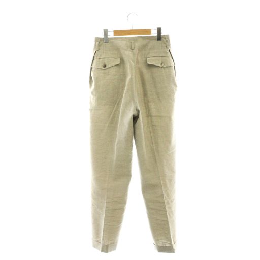 フミカ ウチダ FUMIKA_UCHIDA WOOL/LINEN SUITING TUCKED SLACKS