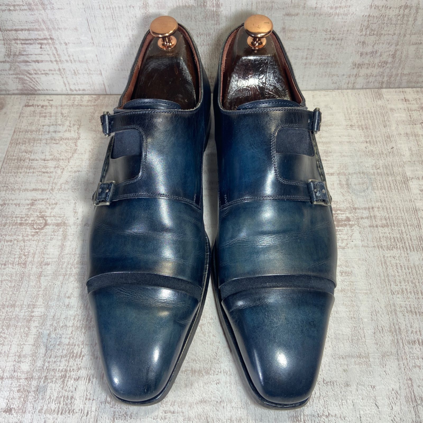 MAGNANNI マグナーニ ダブルモンクストラップ ビジネスシューズ 革靴