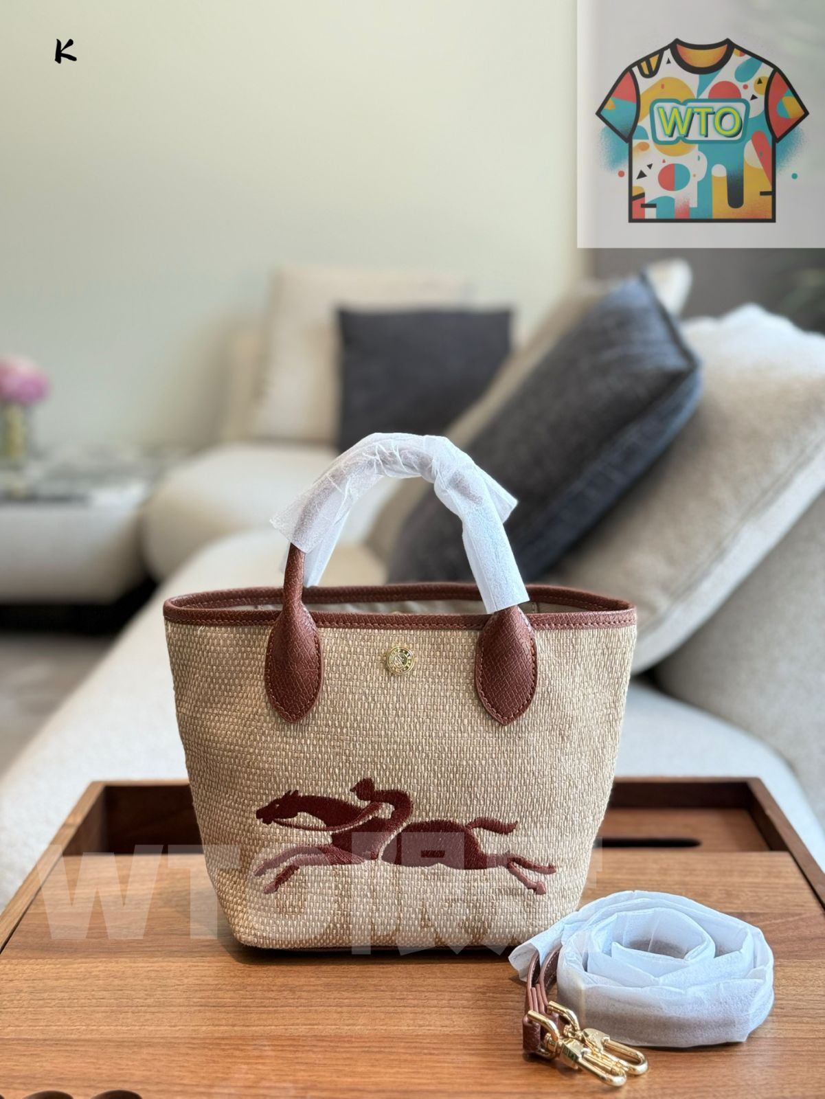 今日特価】Longchamp ロンシャン トートバッグシリーズ わら風