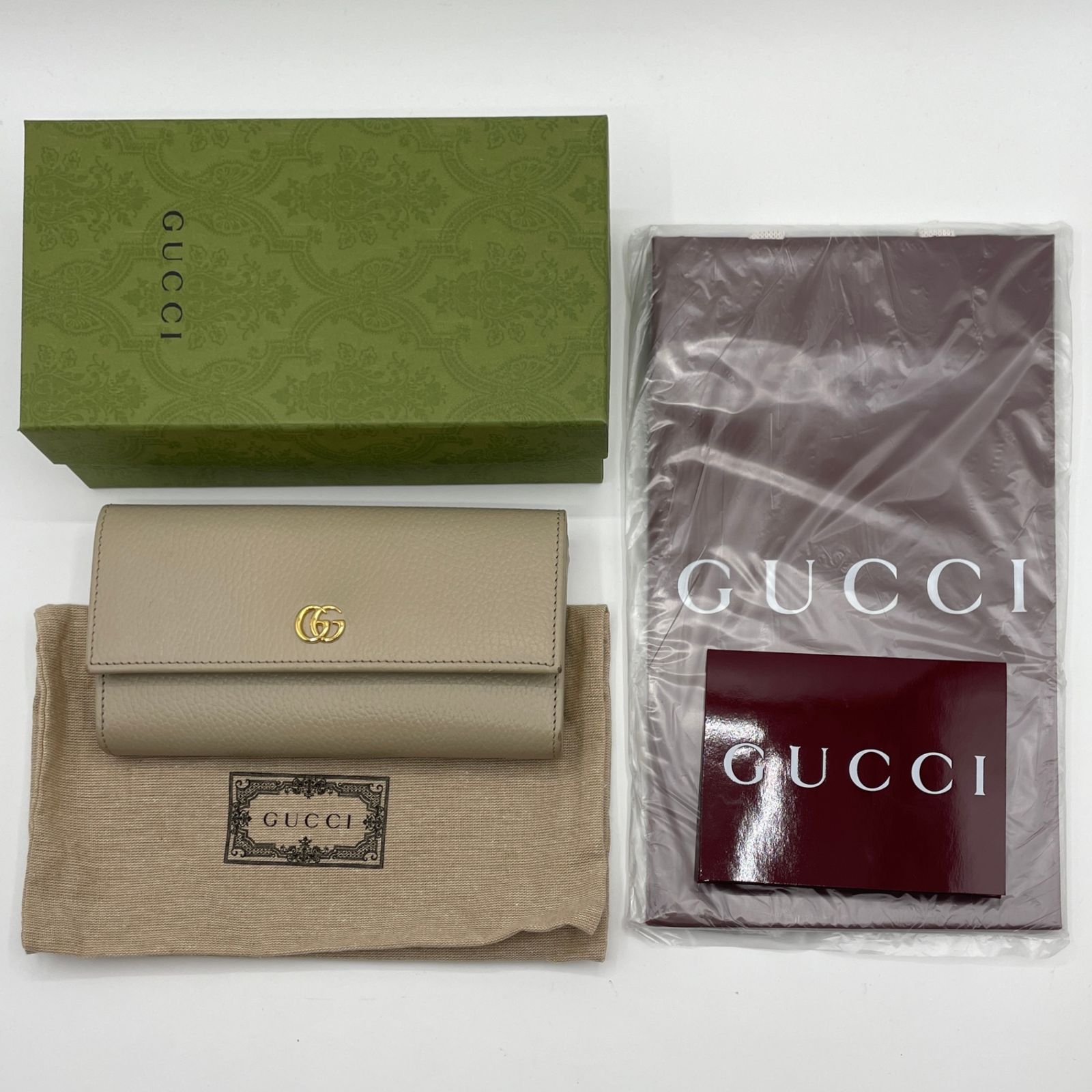 GUCCI グッチ ダブルG バイカラー コンチネンタル ウォレット 長財布