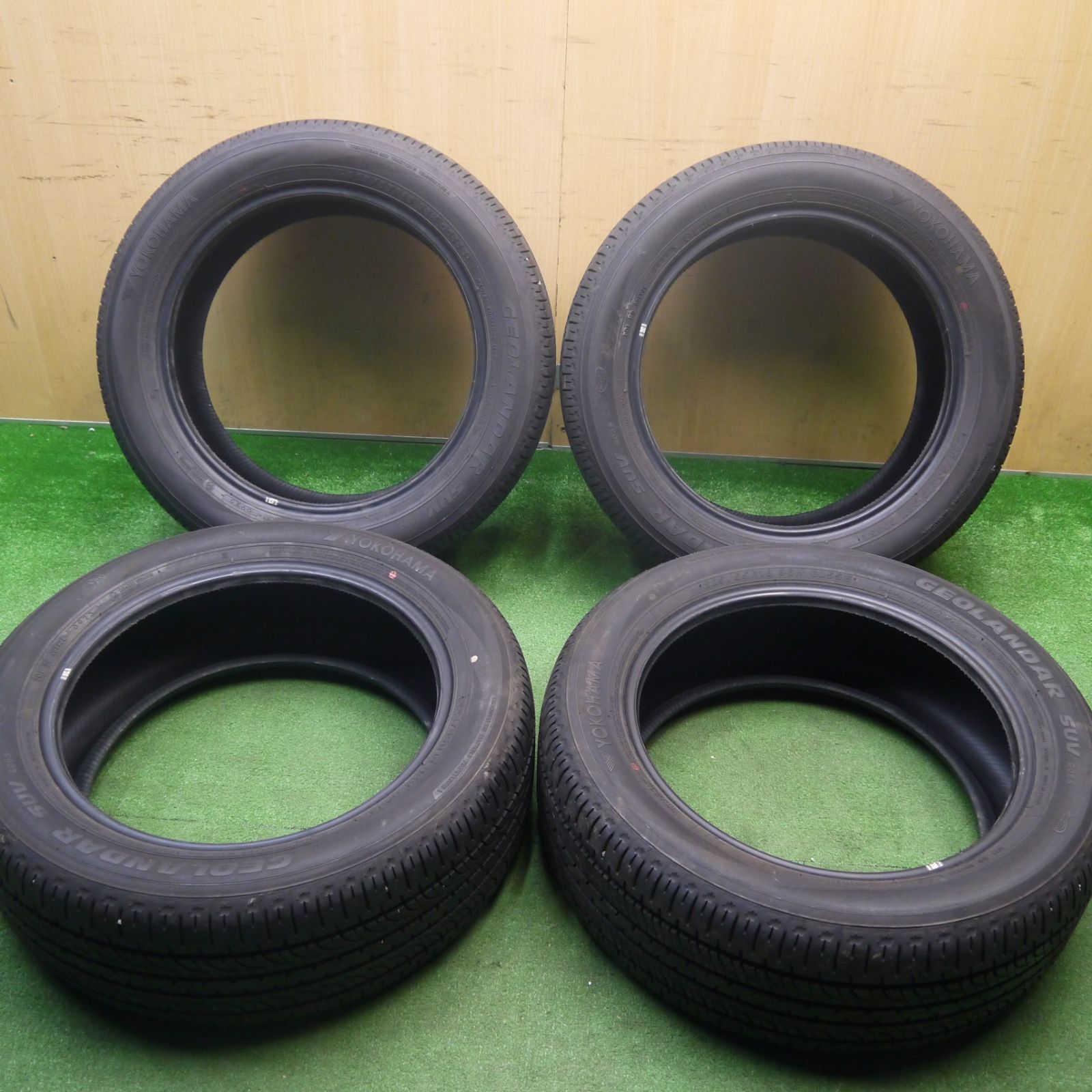 ほぼ新車外し！25年☆225/55R18 ヨコハマ ジオランダー SUV G055 G055E