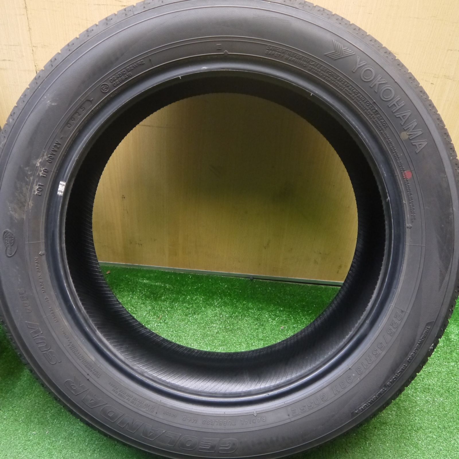 ほぼ新車外し！25年☆225/55R18 ヨコハマ ジオランダー SUV G055 G055E