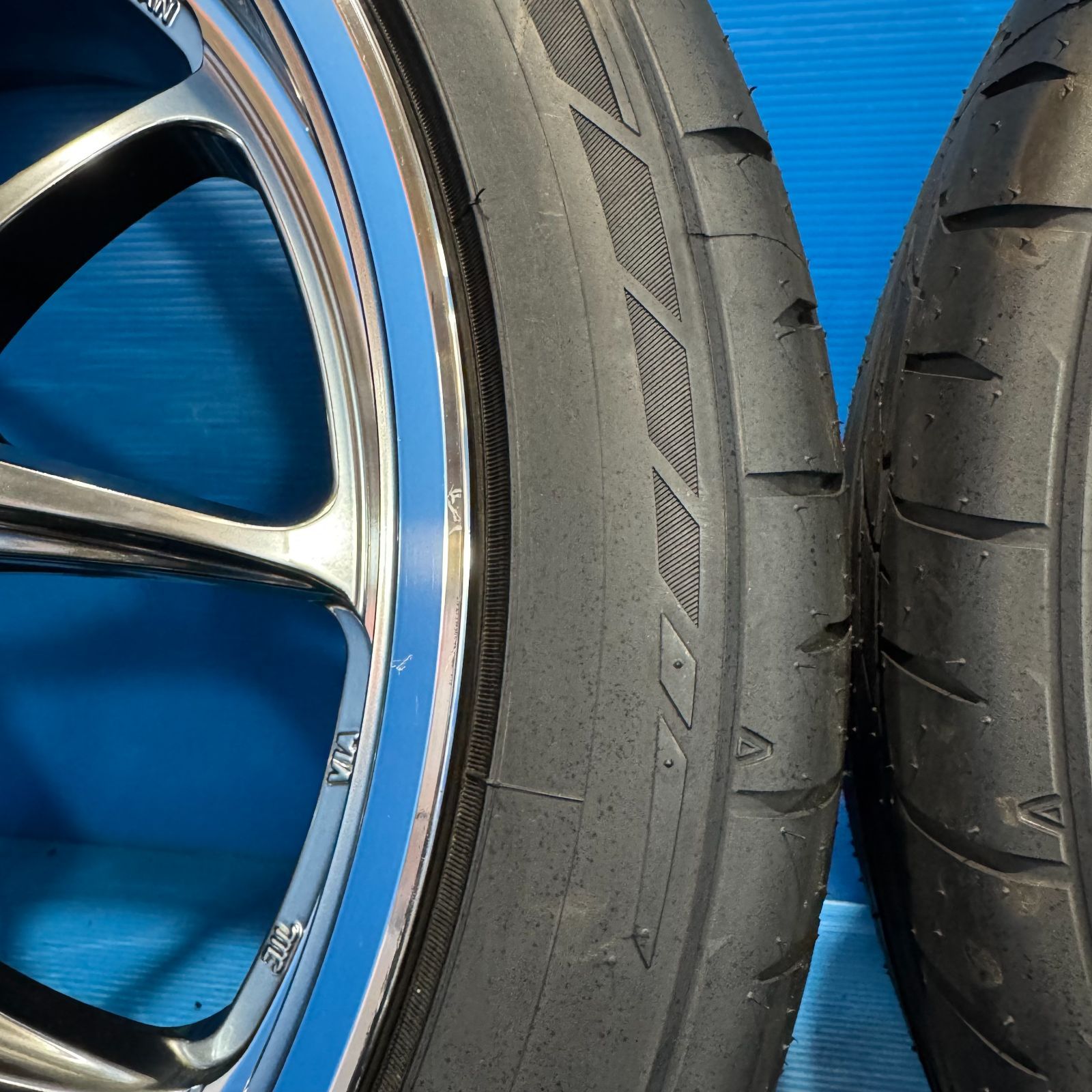美品 RAYS HOMURA 2×5 RA 20インチ 8.5J +45 レイズ ホムラ NITTO