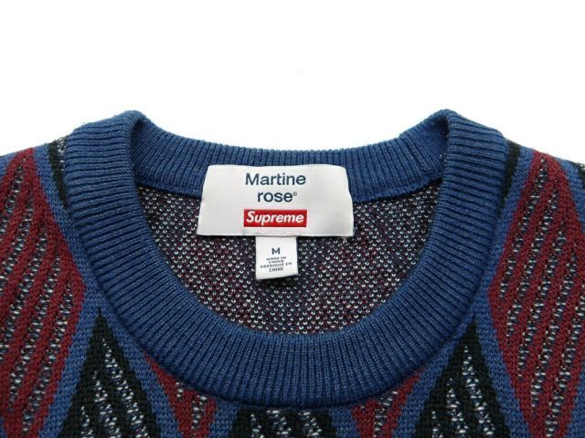 SUPREME 24aw Martine Rose Sweater Navy サイズM シュプリーム