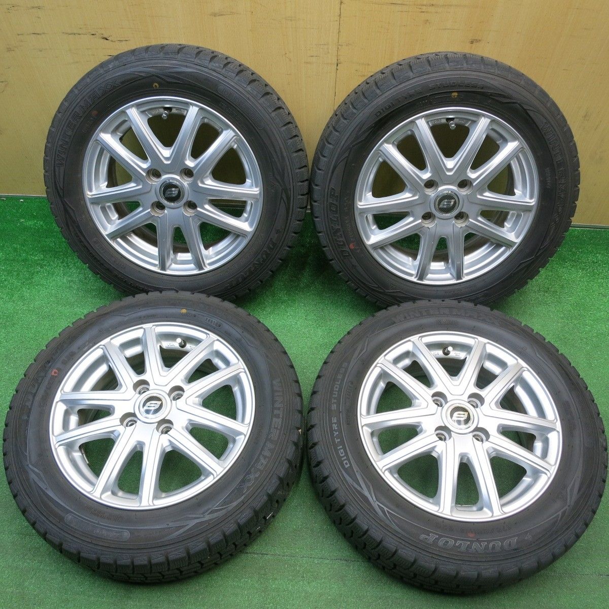 バリ溝！9分☆スタッドレス 175/65R14 ダンロップ ウインターマックス