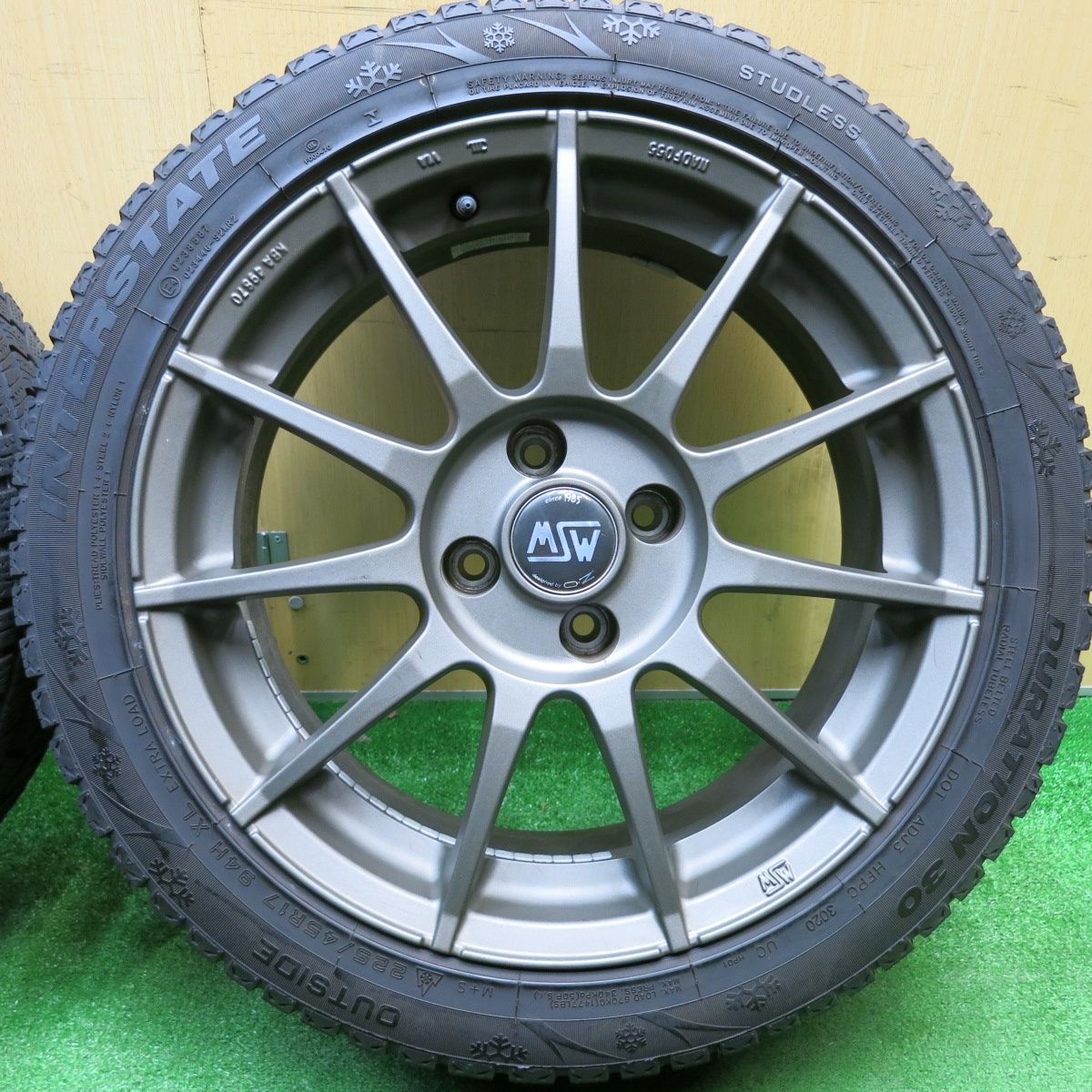4本価格☆プジョー 等 MSW 85 O・Z 225/45R17 スタッドレス インター 