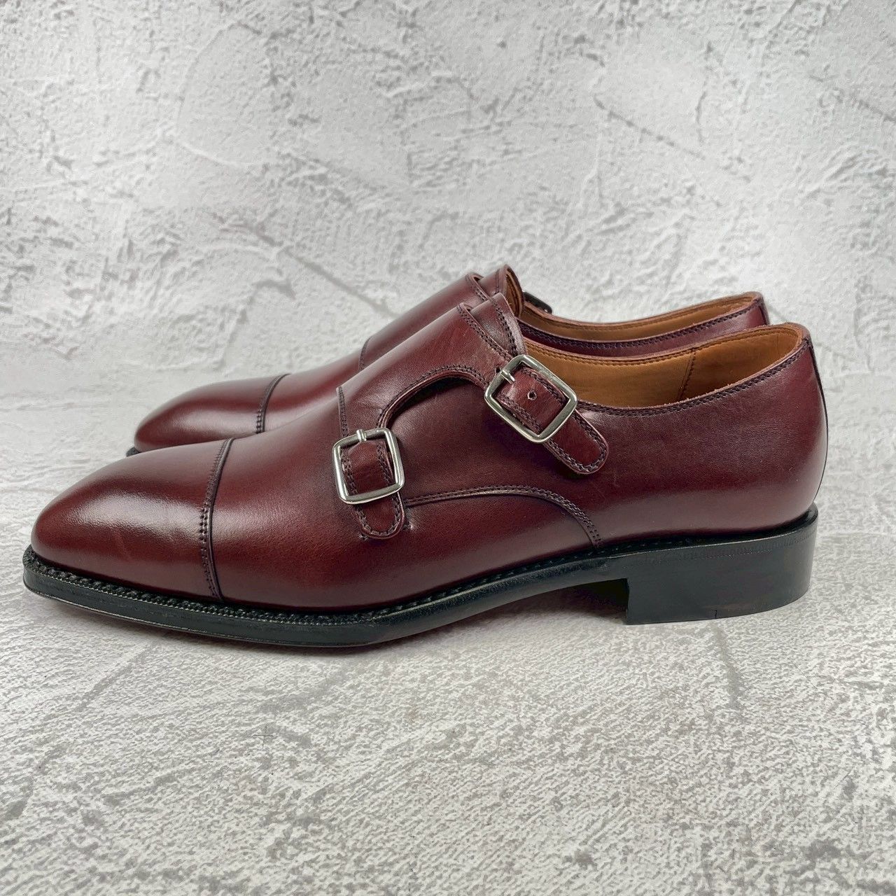 極美品】YANKO ヤンコ ダブルモンクストラップ ストレート ヒドゥン