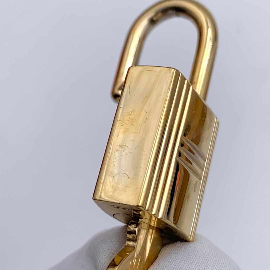 HERMES エルメス カデナ 51番 ゴールド 24Kメッキ 鍵付き 南京錠