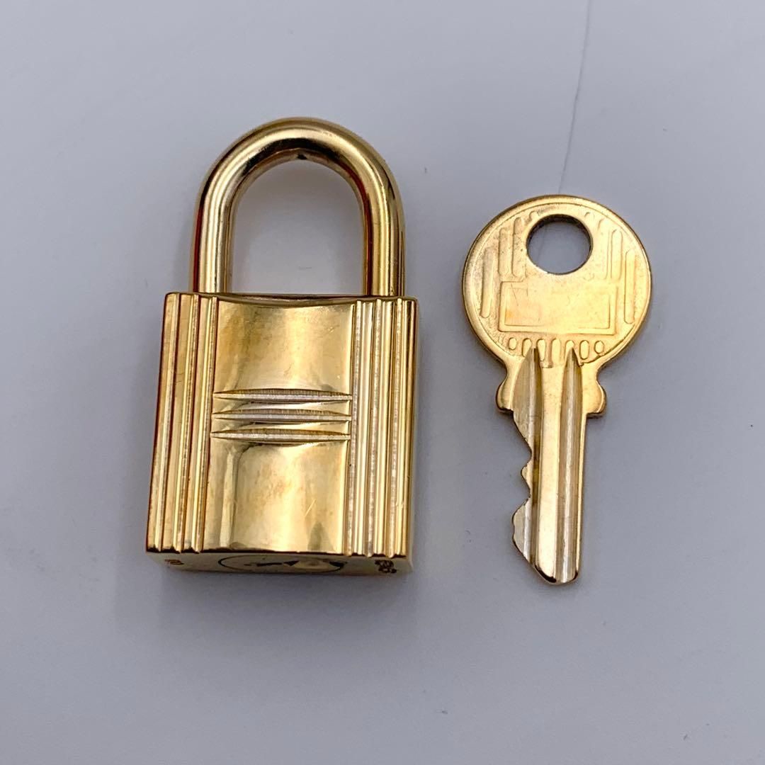 エルメス カデナ 24Kメッキ No.100 100番 鍵付き カデナキー