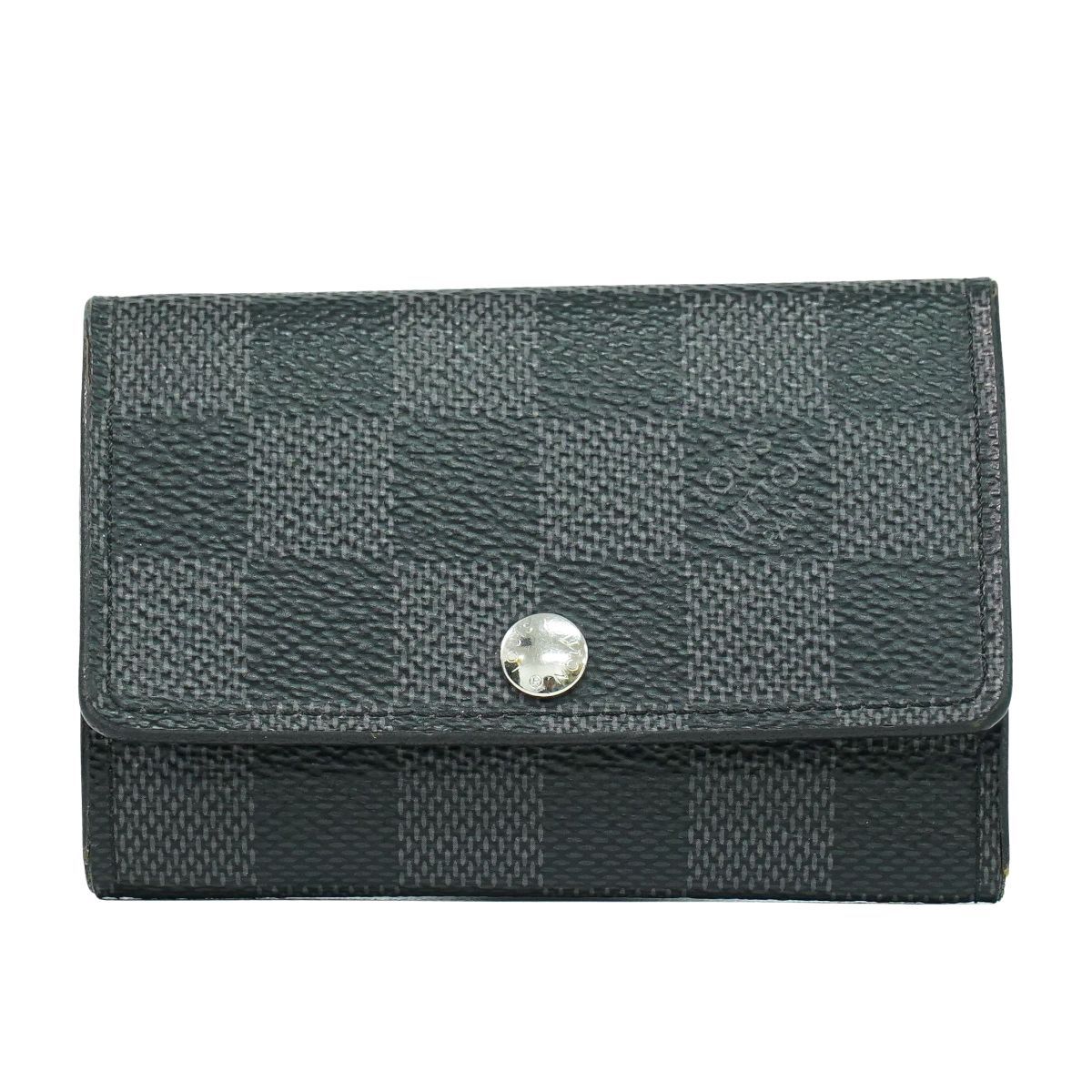 本物 ルイヴィトン LOUIS VUITTON LV ミュルティクレ 6 ダミエ グラ