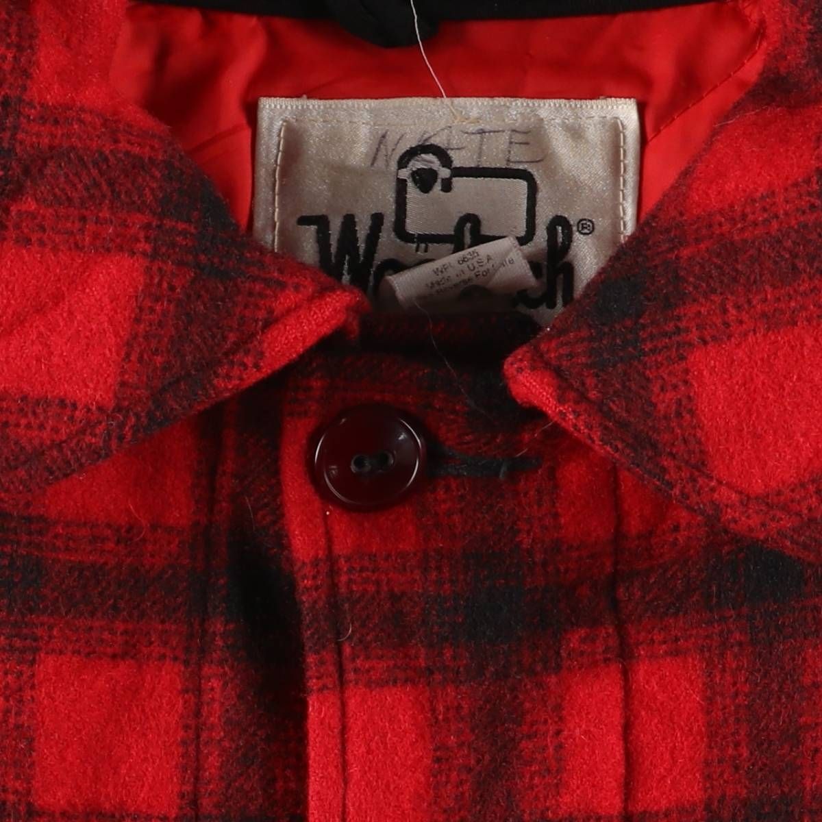 古着 70年代 ウールリッチ WOOLRICH オンブレチェック 中綿入り ウール