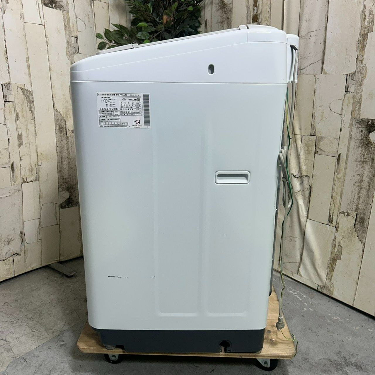 2016年製】格安 洗濯機 HITACHI ヒタチ BW-V80A 8.0kg - メルカリ