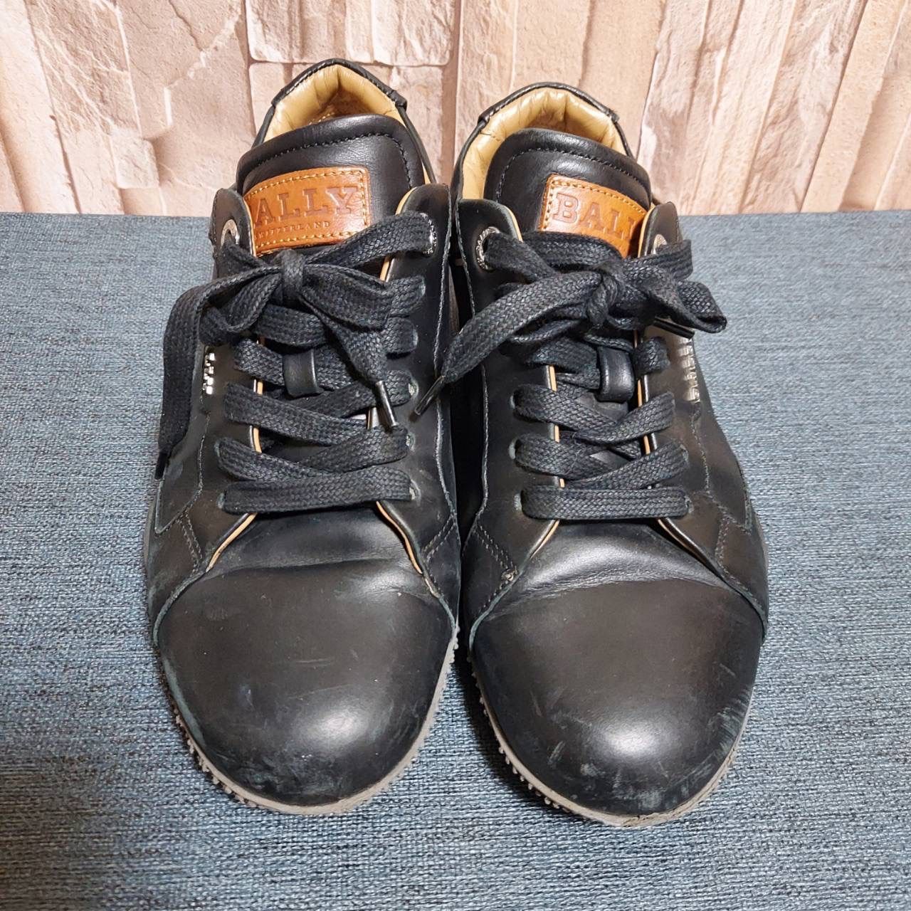 BALLY バリー レザー スニーカー ブラック 37 レディース 茶色