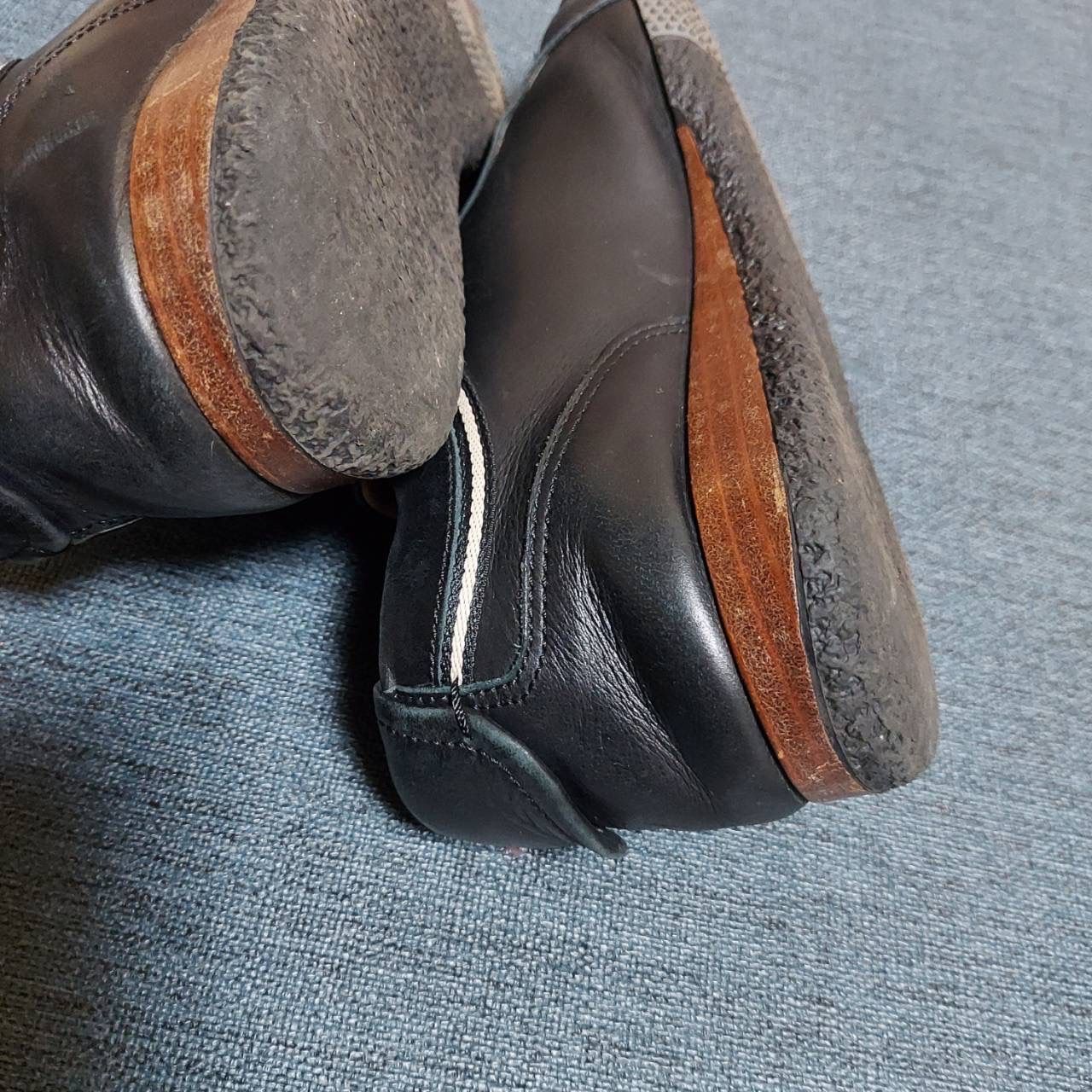 BALLY バリー レザー スニーカー ブラック 37 レディース 茶色 