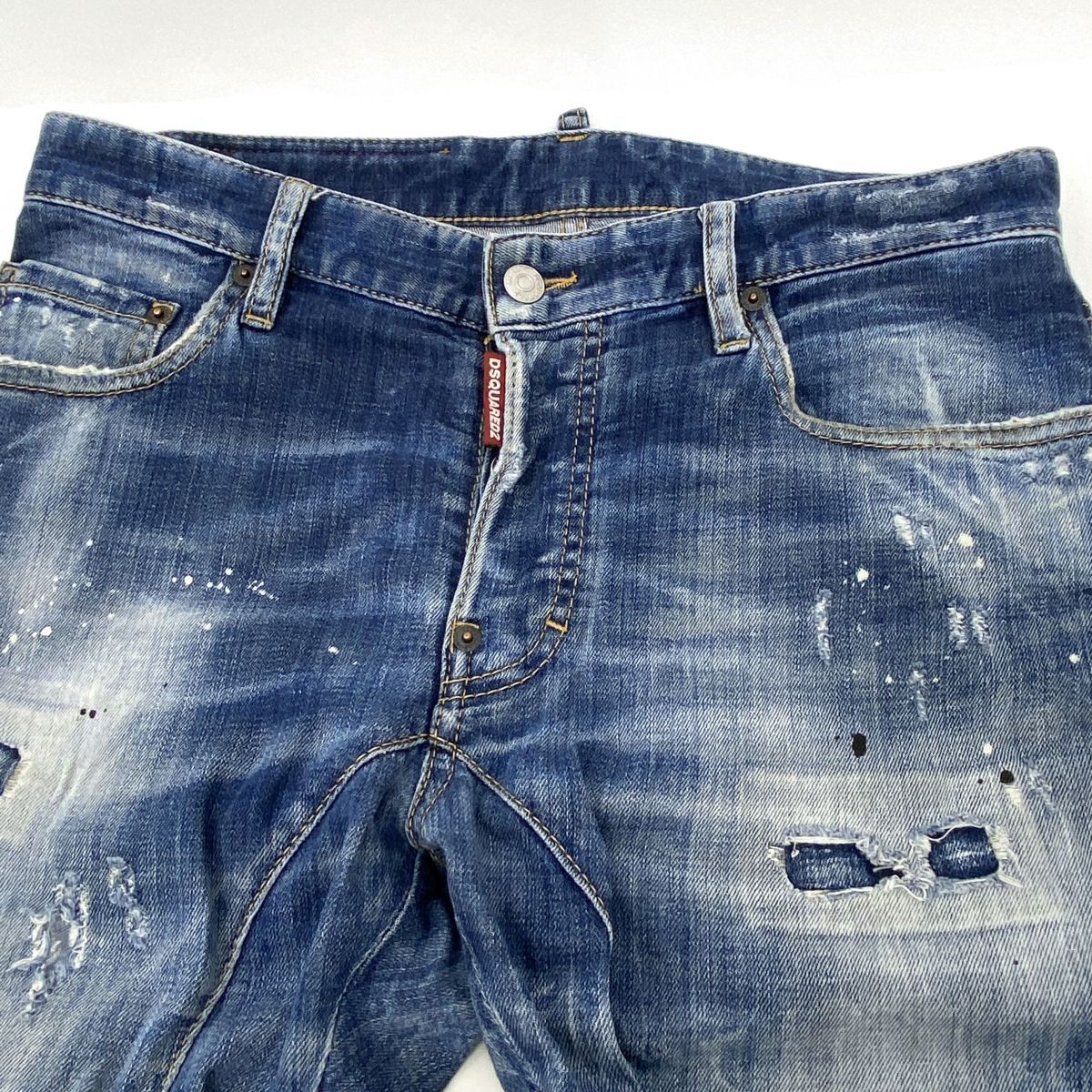 DSQUARED2 ディースクエアード Tidy Biker ダメージ加工デニムパンツ
