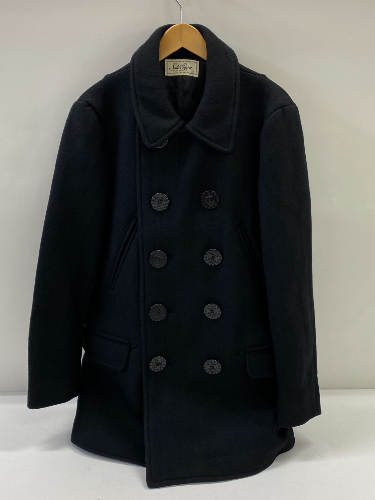 美品✨ salt&pepper 大戦モデル Pコート ブラック XLサイズ Salt&Pepper 大戦モデル Pコート 【M128-20260117-04KS】 - メルカリ